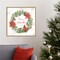 Wooded Holiday V Christmas by Katie Pertiet 22-in. W x 22-in. H. Canvas Wall Art Print Framed in Natural